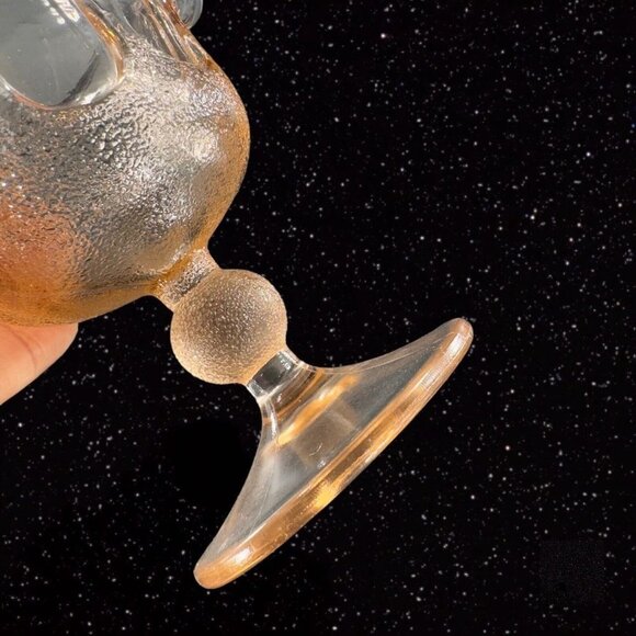 Stelvia Glass Company Compote Footed Bowl Peachy Pink Wayne Husted design Italy - Picture 2 of 16